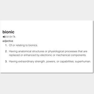 Bionic Definition in Black Posters and Art